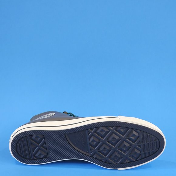 Converse CTAS Hi Tumbled Leather 'Surplus Olive' Unisex Sneakers 165957C NWT - Picture 4 of 6